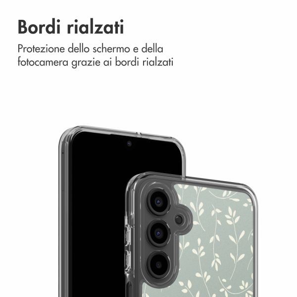 imoshion Coque Design Samsung Galaxy A16 - Smoke Green Flowers