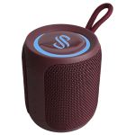 Selencia AquaPlay Enceinte Bluetooth - Enceinte sans fil - Étanche - Bordeaux