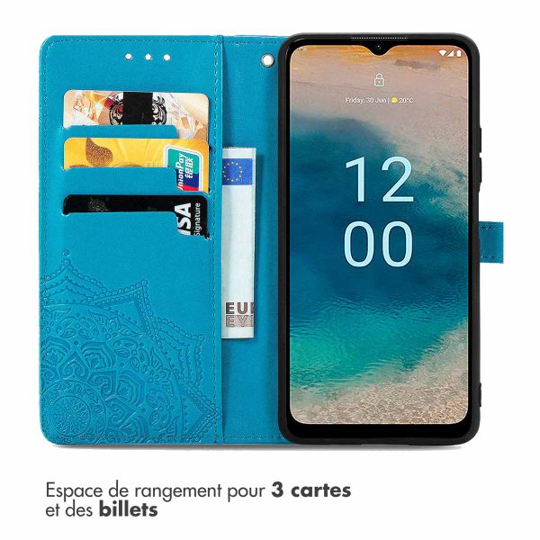imoshion Etui de télephone Mandala Nokia G22 - Turquoise