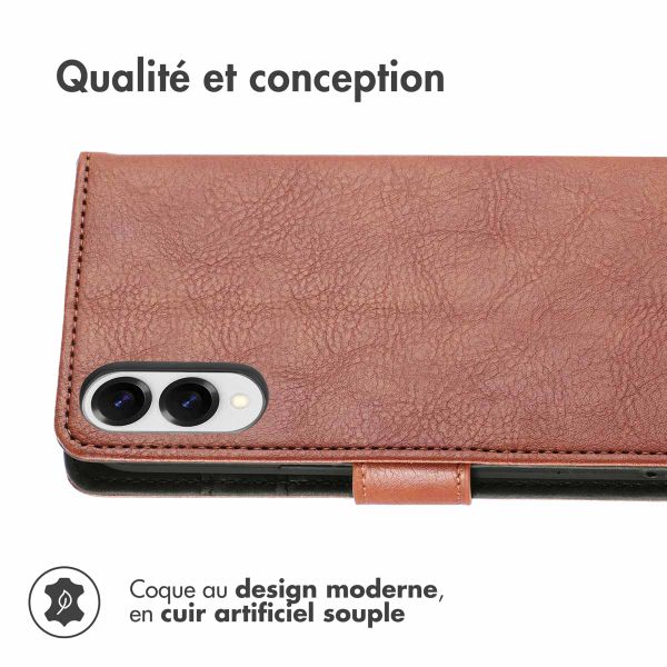 imoshion Étui de télephone portefeuille Samsung Galaxy S25 Edge - Marron