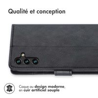 imoshion Étui de téléphone portefeuille Luxe Samsung Galaxy A13 (5G) / A04s - Noir