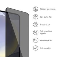 Accezz Protection d'écran en verre trempé avec filtre de confidentialité + Applicateur Samsung Galaxy S24 FE