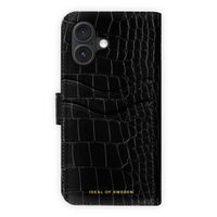 iDeal of Sweden Magnet Wallet+ Étui portefeuille Apple iPhone 17 - Black Croco