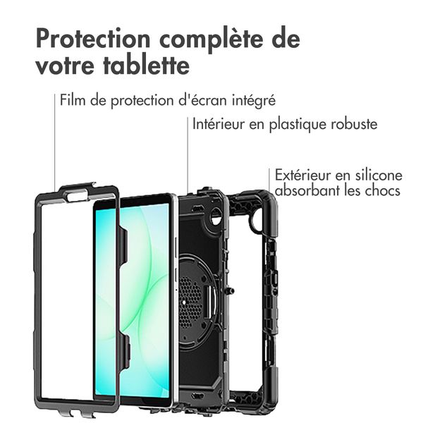 Accezz Coque arrière Defender XT Samsung Galaxy Tab A11 Plus / A9 Plus - Noir