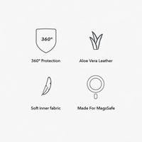 Woodcessories Coque Bio Leather MagSafe Apple iPhone 16 - Leather Brown