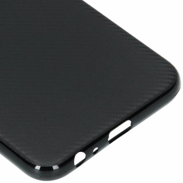 Coque silicone Carbon Samsung Galaxy J6 Plus - Noir