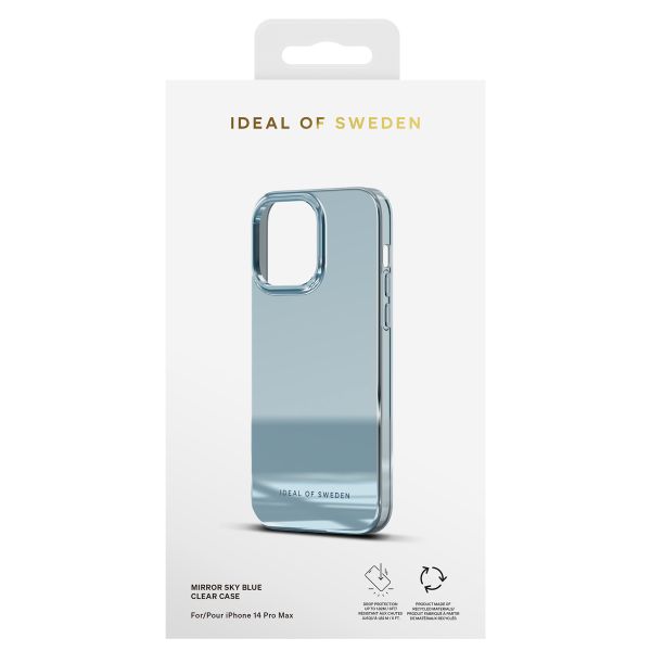 iDeal of Sweden Coque arrière Mirror iPhone 14 Pro Max - Sky Blue