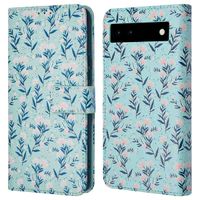 imoshion ﻿Étui de téléphone portefeuille Design Google Pixel 6a - Blue Flowers