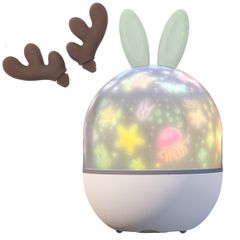 imoshion Projecteur Veilleuse Dreamlight avec Haut-parleur - 10 Rouleaux de Projection - Blanc