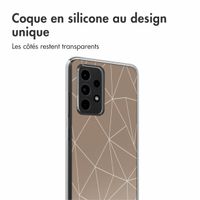 imoshion Coque Design Samsung Galaxy A52(s) (5G/4G) - Graphic Lines Beige