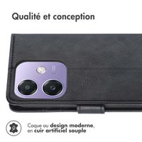imoshion Étui de télephone portefeuille Oppo A40 (4G) / Oppo A40M (4G) / Oppo A60 (5G) - Noir