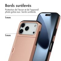 imoshion Coque arrière avec porte-cartes Apple iPhone 17 Pro - Rose Doré