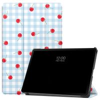imoshion Coque tablette Design Trifold Samsung Galaxy Tab S9 11.0 pouces / S10 Lite / S10 FE / S9 FE 10.9 pouces - Cherry Check