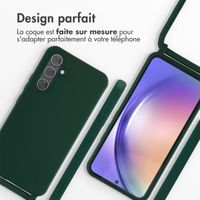 imoshion Coque en silicone avec cordon Samsung Galaxy A54 (5G) - Vert foncé