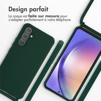 imoshion ﻿Coque en silicone avec cordon Samsung Galaxy A54 (5G) - Vert foncé