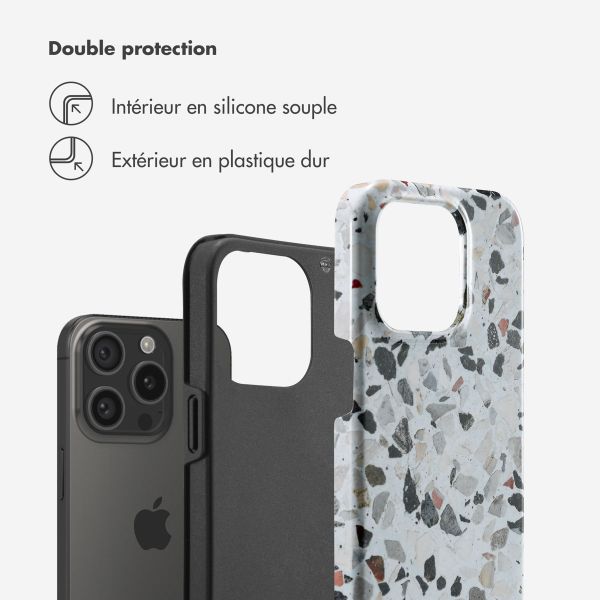 Selencia Coque arrière Vivid Apple iPhone 15 Pro - Chic Terazzo