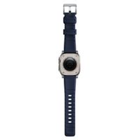 Nomad Bracelet robuste FKM Apple Watch Series 1 t/m 11 / SE / Ultra (44/45/46/49 mm) - Argent / Bleu