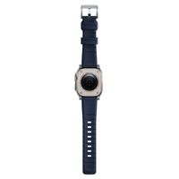 Nomad Bracelet robuste FKM Apple Watch Series 1 á 10 / SE / Ultra (2) (44/45/46/49 mm) - Argent/Bleu