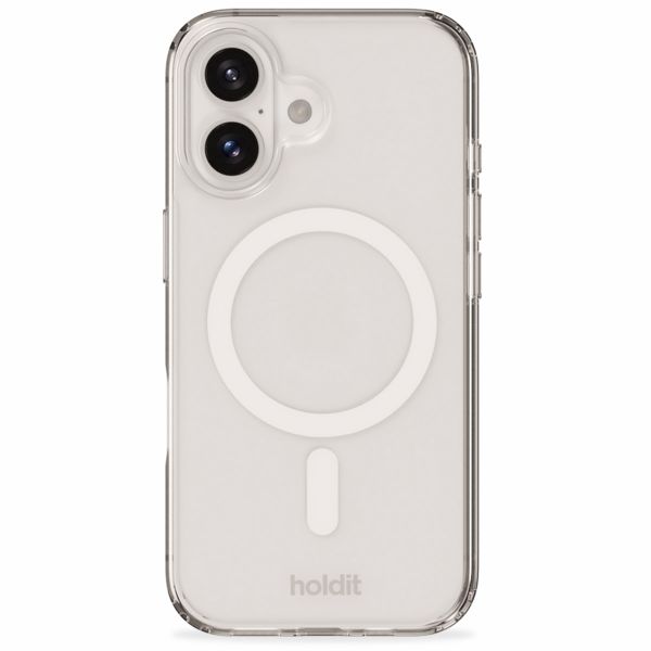 Holdit Coque MagSafe Apple iPhone 16 Plus - Transparent / White