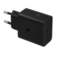 Samsung Adaptateur secteur original avec câble USB-C – Chargeur – Connexion USB-C – Charge rapide – 60 watts – 1,8 mètre – Noir