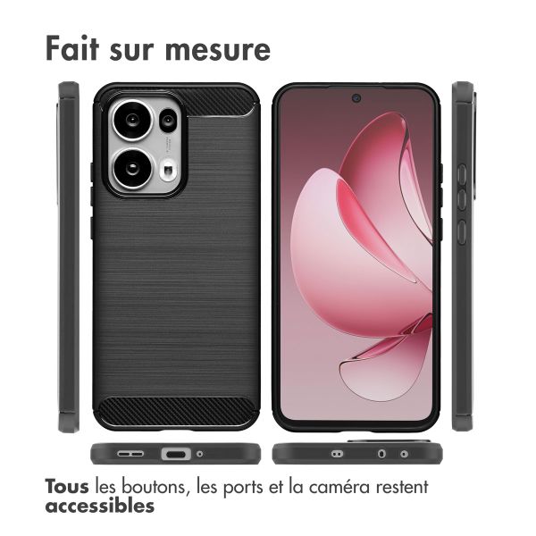 imoshion Coque Brushed Oppo Reno 13 Pro - Noir