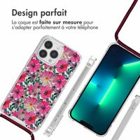 imoshion Coque Design avec cordon Apple iPhone 13 Pro - Flower Water