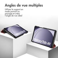 imoshion Coque tablette Trifold Samsung Galaxy Tab A9 8.7 pouces - Rouge