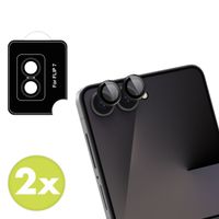 imoshion Protection Caméra en verre trempé 2 Pack Samsung Galaxy Z Flip 7 - Noir