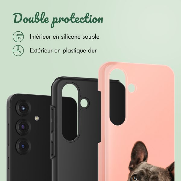 Concevez votre propre coque Tough Samsung Galaxy S25 - Blanc