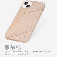 Selencia Aurora Coque Fashion iPhone 14 Plus - ﻿Coque durable - 100 % recyclée - Earth Leaf Beige