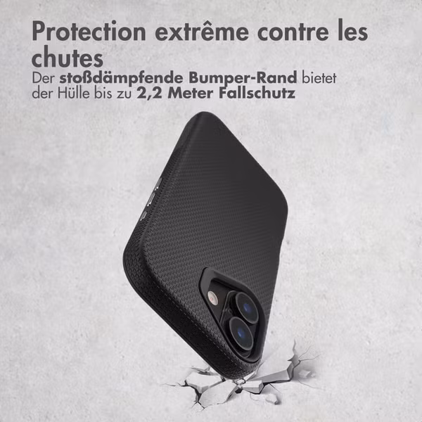 Accezz Coque Tough avec MagSafe Apple iPhone 17 - Noir