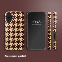 Selencia Coque arrière Vivid avec MagSafe Apple iPhone 17 - Pied-de-Poule