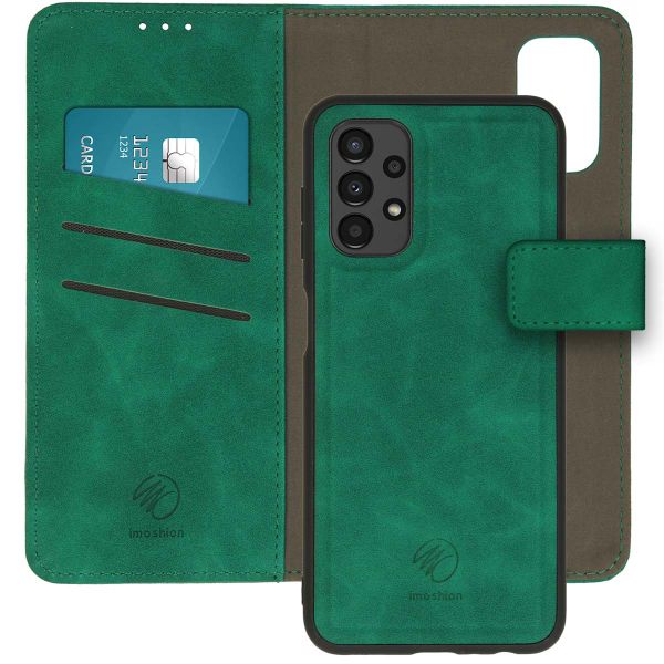 imoshion Etui de téléphone de type portefeuille de luxe 2-en-1 amovible Samsung Galaxy A13 (4G) - Vert foncé