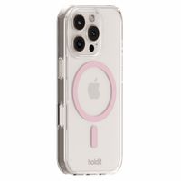 Holdit Coque MagSafe iPhone 16 - Rose / Transparent