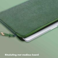 Selencia Pochette ordinateur Corduroy 15-16 pouces - Sage Green