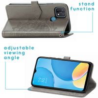 imoshion Etui de télephone Mandala Oppo A15 - Gris