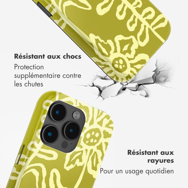 Selencia Coque arrière Vivid Apple iPhone 15 Pro - Chalky Bloom
