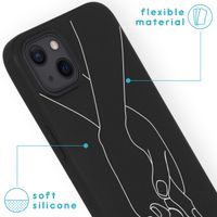 imoshion Coque Design iPhone 13 - Holding Hands Black