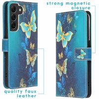 imoshion Coque silicone design Samsung Galaxy S22 Plus -  Blue Butterfly