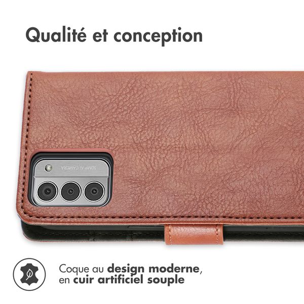 imoshion Étui de téléphone portefeuille Luxe Nokia G42 - Marron