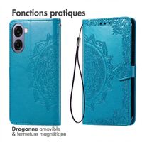 imoshion Etui de télephone Mandala Oppo A6x (4G/5G) - Turquoise