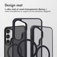 Accezz Coque Givrée Robuste avec MagSafe Samsung Galaxy S25 FE - Noir