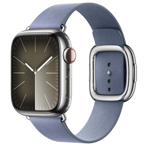 Apple Modern Buckle FineWoven Apple Watch Series 1 t/m 9 / SE (38/40/41 mm) | Series 10 / 11 (42 mm) - Taille M - Lavender Blue