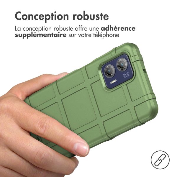 imoshion Coque Rugged Shield Motorola Moto G73 - Vert foncé