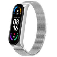 imoshion Bracelet magnétique milanais le Xiaomi Mi Band 5 / 6 - Argent