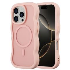Selencia Coque arrière Wavy avec MagSafe Apple iPhone 16 Pro - Soft Pink