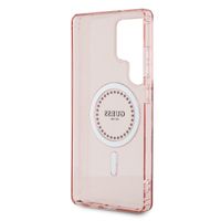 Guess Coque MagSafe IML avec strass Samsung Galaxy S25 Ultra - Rose