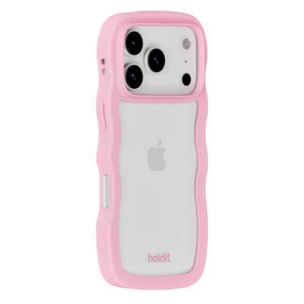 Holdit Coque Wavy Apple iPhone 17 Pro Max - Transparent / Pink