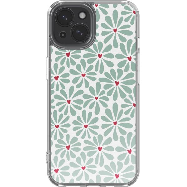 imoshion Coque Design Apple iPhone 15 - Bloom Love Sage Green