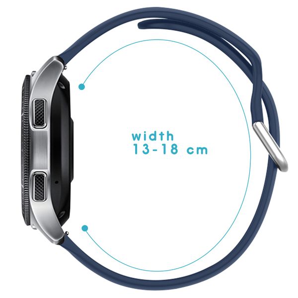 imoshion Bracelet silicone le Garmin Venu / Vivoactive 3 / Forerunner 245 - Bleu foncé